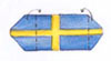 Складывание полотняной салфетки форма "Швеция". Фото